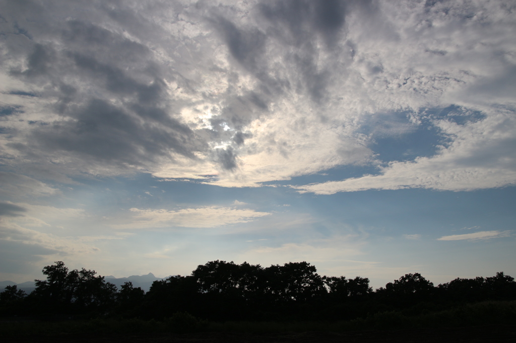 西の空