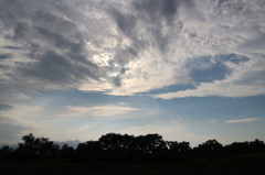 西の空
