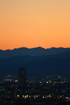 夕景。