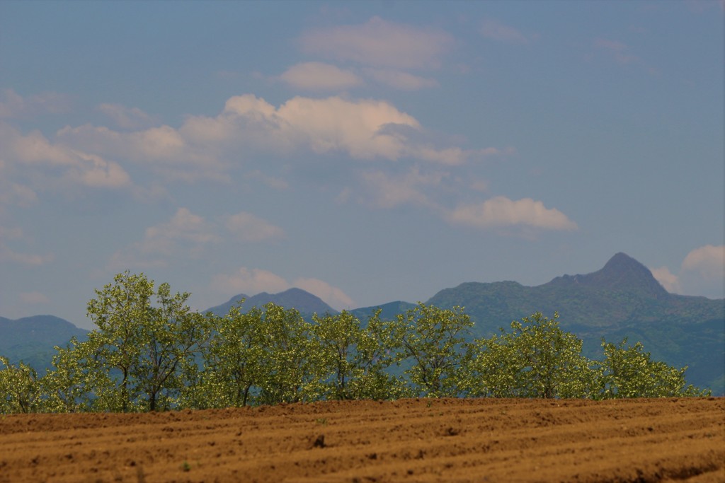 早朝の榛名山