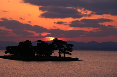 宍道湖の夕日