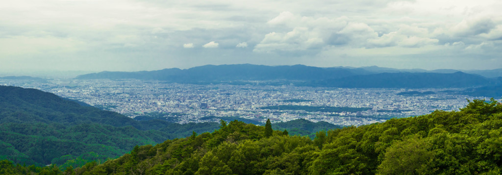 比叡山ドライブウェイから望む京都