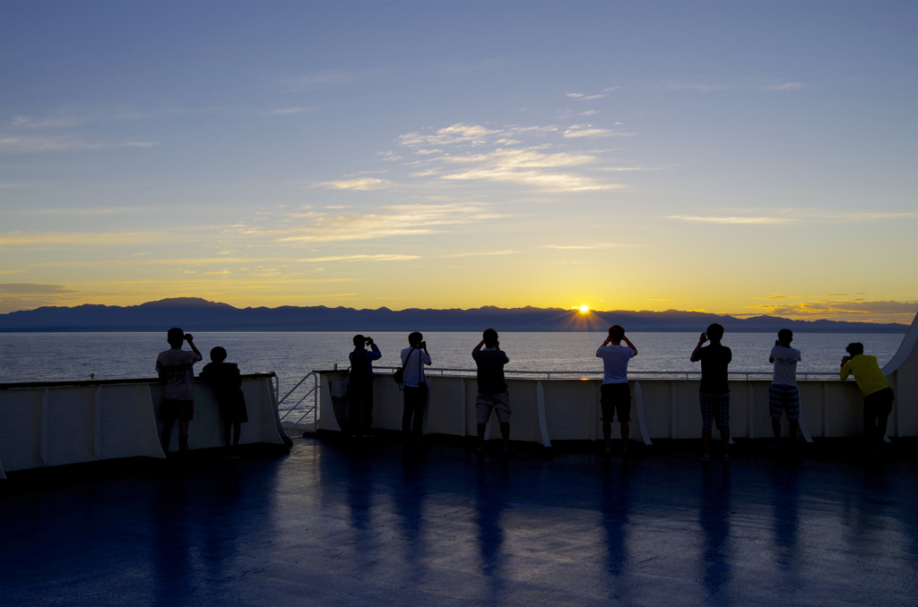 船の日の出_Sunrise on the ship