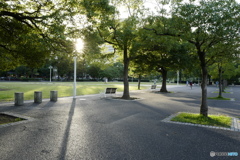 山下公園の夕刻