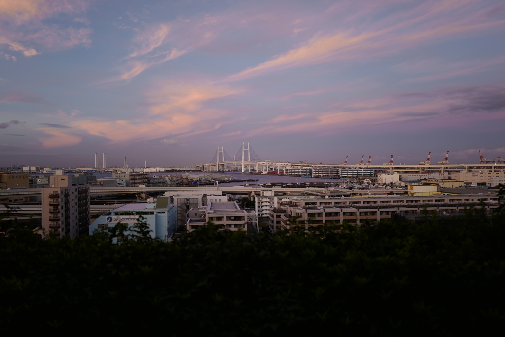 横浜の夕景