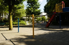 思い出の公園の黄昏