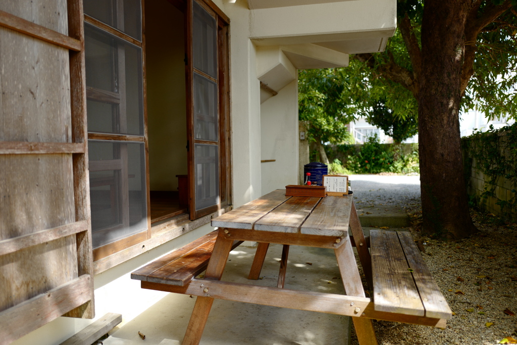 八重山そば屋の庭