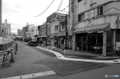 昭和チックな街並み