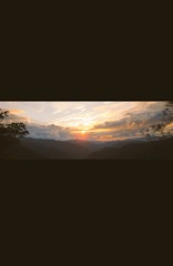 高野山からの夕暮れ