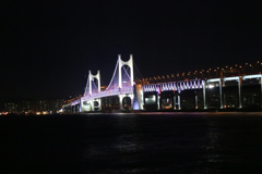 韓国　釜山　海雲台（ヘウンデ）の橋