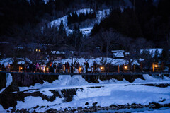 白川郷のライトアップ1