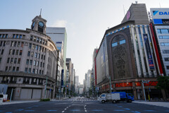 ほとんど歩いている人がいません。