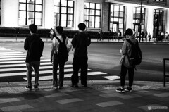 モノクロで撮る夜のスナップ34