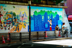 ウォールアート？（高田馬場駅前）1