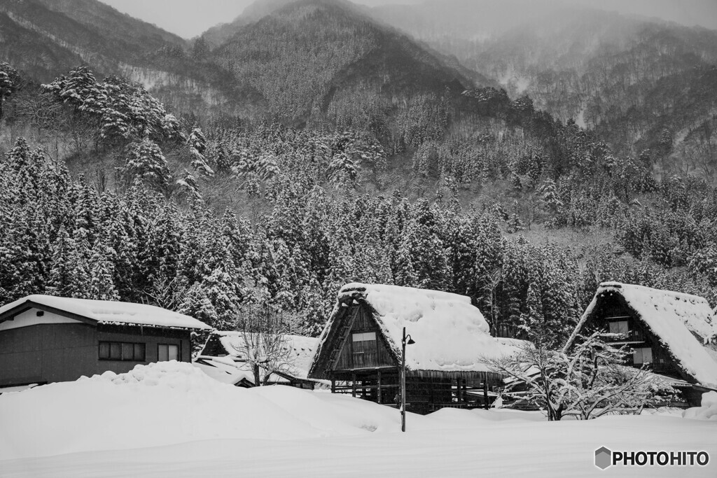 大雪の白川郷2