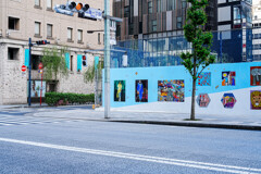 銀座のガードフェンスは美的ですね。