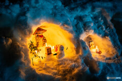 白川郷のライトアップ14