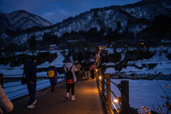 白川郷のライトアップ2