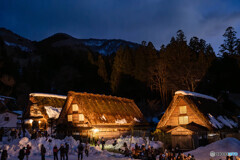 白川郷のライトアップ12