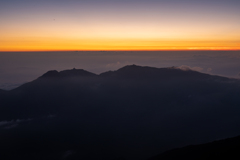 鳳凰三山の夜明け