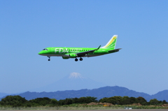 Fuji Dream Airlines と富士山