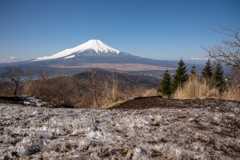 霜と富士