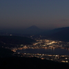 富士山と諏訪湖（２）