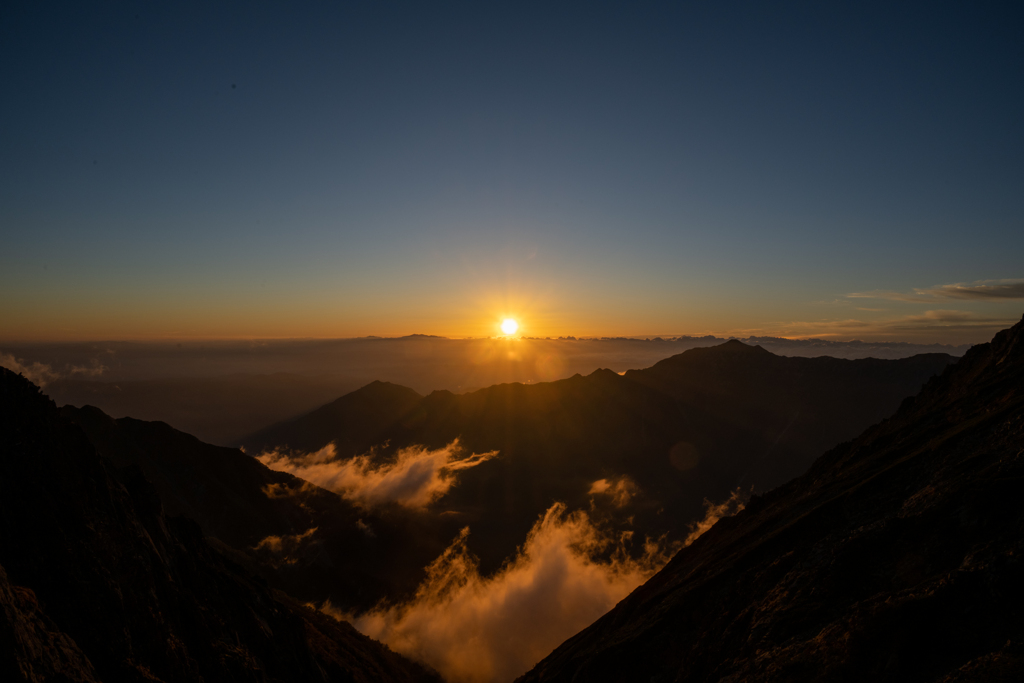 一万尺からの夕陽