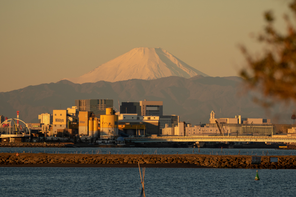 東京湾越し