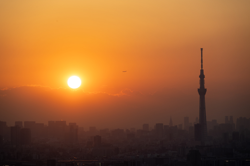 夕景スカイツリー