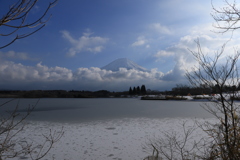 氷張る田貫湖