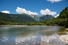 遥か穂高の山なみ