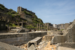 貯炭ベルトコンベヤー址