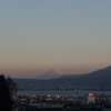 残照～諏訪の街と富士山
