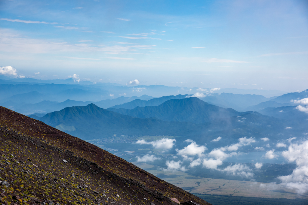 山中湖と大平山