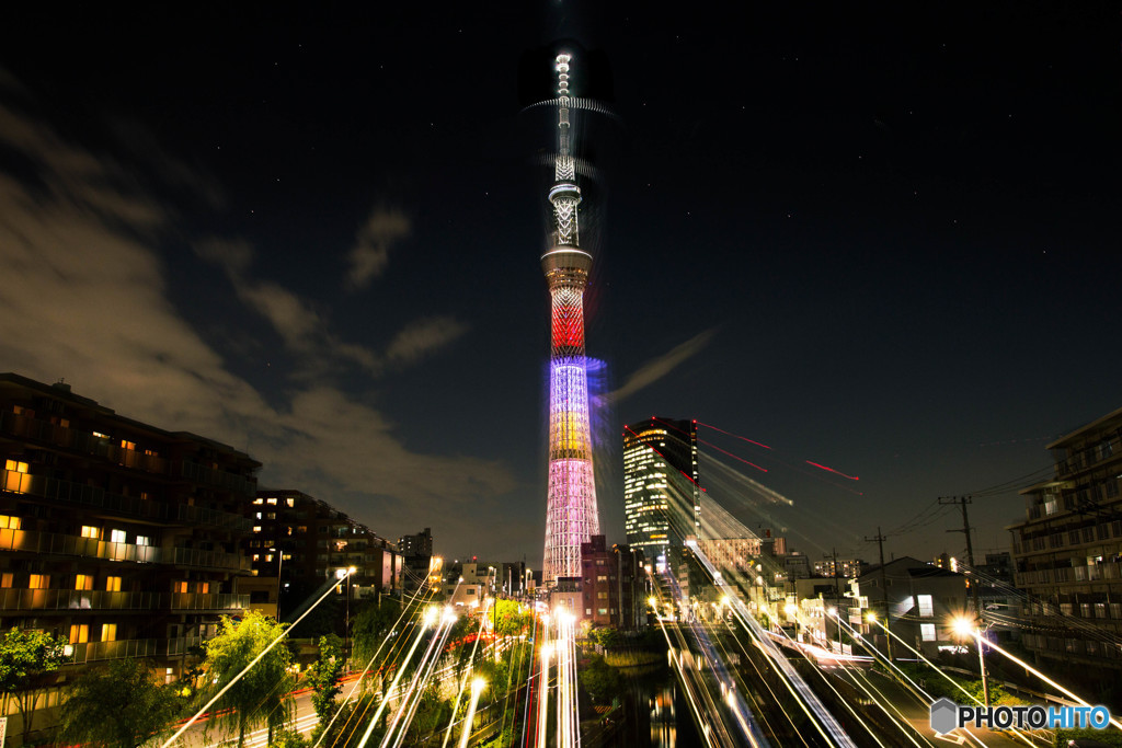 夜景で自棄に