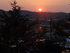 夕暮れ