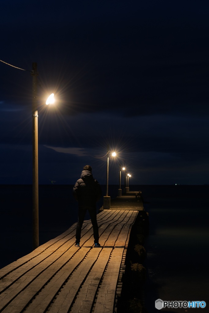 Self-portrait "原岡桟橋"