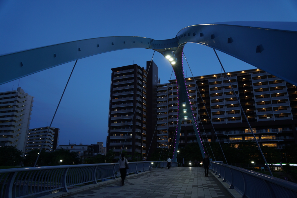 旧中川 ふれあい橋　ブルーモーメント