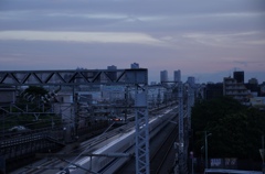 西馬込の夕日