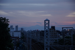 西馬込の夕日