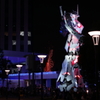 Unicorn shining at night