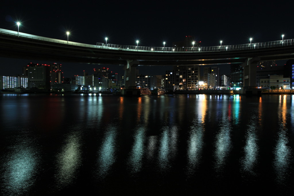 夜のお台場 
