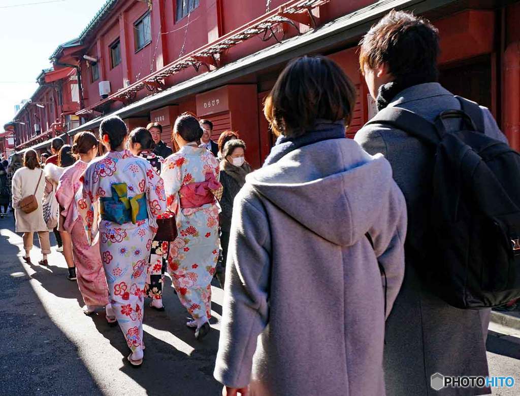 着物様のお通り