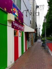 カラフルな路地