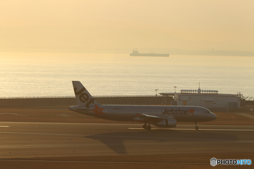 飛行機影