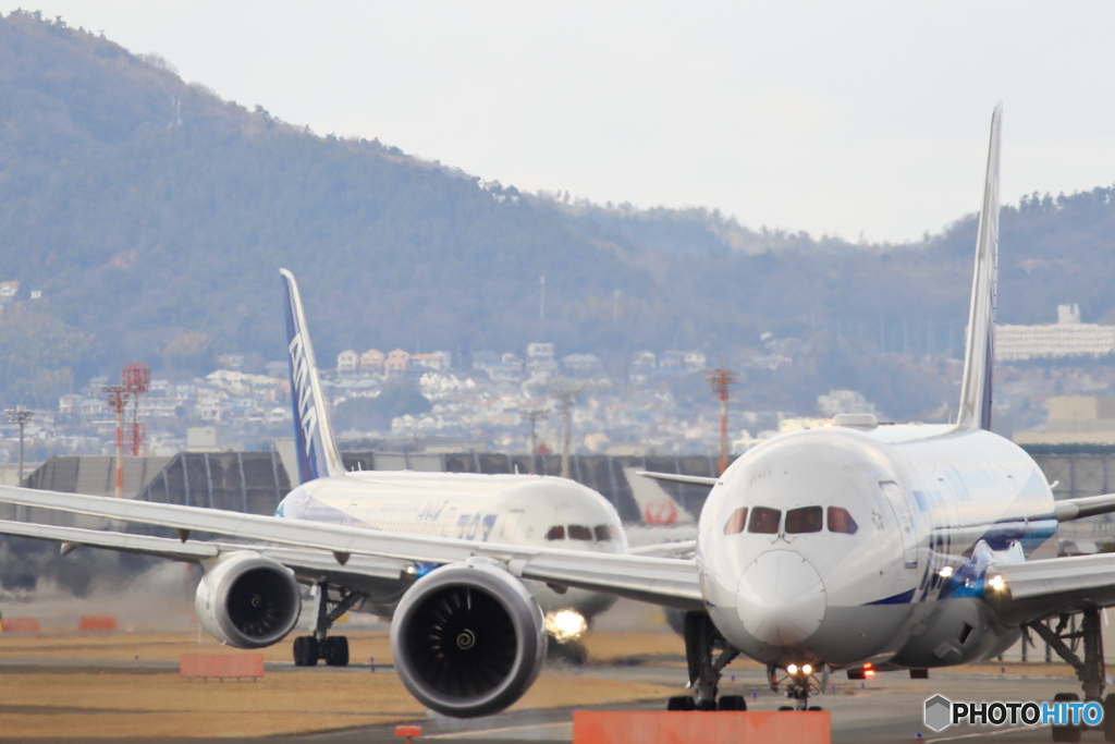 Taxiing Boeing787