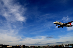 青い空と飛行機