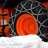 大型除雪車のタイヤ