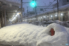 消火栓は、雪の中